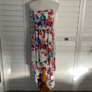 Indulge strapless Dress, high & Low length with elastic waist